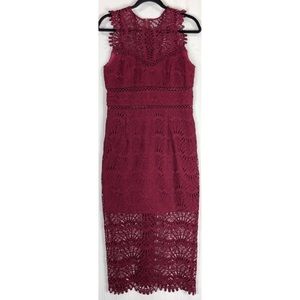 Bardot Burgundy Dress in Size 8/Medium